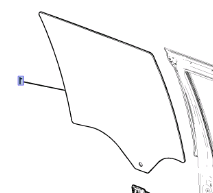 Стекло задней правой двери Chevrolet Tahoe Suburban 2021-н.в. 84678966