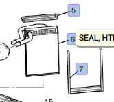 Радиатор отопителя подторпедной печки Cadillac Escalade 2015-2020 84418887 ; 22808761 ; 23281453
