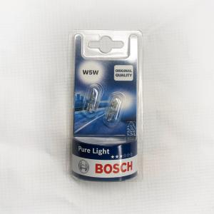 Лампа габаритная белая 12V 5W (без цоколя) W2.1x9.5d BOSCH W5W