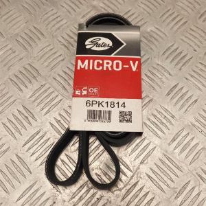 Ремень приводной поликлиновый Chevrolet Tahoe/Cadillac Escalade 2015-2020 (6.2L) Gates 6PK1814; 25183130; 12626076