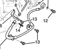 Шланг тормозной задний правый Chevrolet Tahoe / Escalade 2021-н.в. 84807862 Шланг тормозной задний правый Chevrolet Tahoe / Escalade 2021-н.в. 84807862