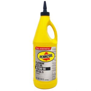 Масло трансмиссионное синтетическое PLATINUM AXLE Full Synthetic 75W-90 GL-5 LS (0.946L) Pennzoil 550042045