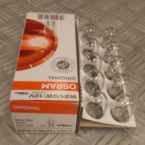Лампа накаливания" Original Line W21/5W" 12В 21/5Вт Osram 7515