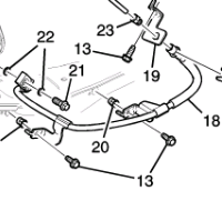 Шланг тормозной задний левый Chevrolet Tahoe / Escalade 2021-н.в. 84807863 Шланг тормозной задний левый Chevrolet Tahoe / Escalade 2021-н.в. 84807863