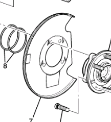 Щиток тормозного диска передний правый Chevrolet Tahoe / Escalade 2021-н.в. 23363947 Щиток тормозного диска передний правый Chevrolet Tahoe / Escalade 2021-н.в. 23363947