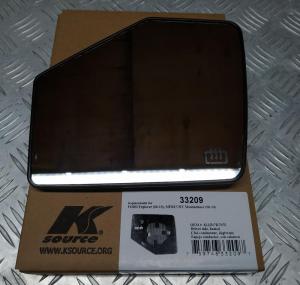 Зеркальный элемент левого зеркала (с подогревом) Ford Explorer 2006-2010 Ksource 33209; 6L2Z 17K707 E