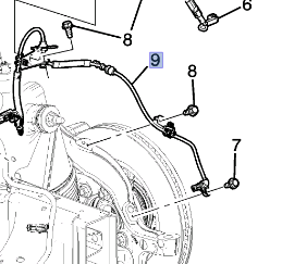 Датчик ABS передний левый Chevrolet Tahoe / Escalade 2021-н.в. 84886790 Датчик ABS передний левый Chevrolet Tahoe / Escalade 2021-н.в. 84886790