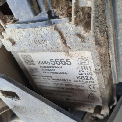 Радар слепых зон BSD правый Chevrolet Tahoe 2015-2020 42450157; 23455665; 23173664; 90799565; 23173664; 23122738