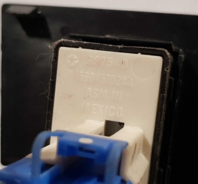 Кнопка регулировки педального узла Dodge Durango 2004-2009 56045702AA