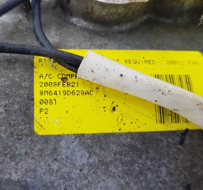 Компрессор кондиционера (2.3L) Ford Escape 2007-2012 8M64 19D629 AC