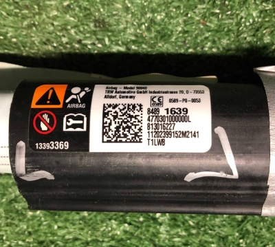 Шторка Air Bag потолочная левая Chevrolet Tahoe (Suburban) / Escalade (ESV) 2021-н.в. 84891639