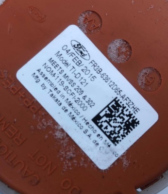 Ремень безопасности водительский Ford Mustang 2015-2017 FR3Z 63611B09 AB ; FR3B 63612D65 AG AH/AE/AD/AF/AG/AC