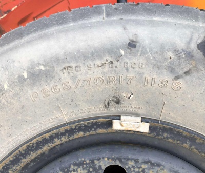 Запасное колесо P265/70 R17 113S Cadillac Escalade / Tahoe 2014-2020 20937757