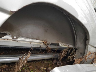 Борт левый цельный (стойки, порог, крыло) Chevrolet Suburban 1999-2006