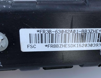 Подушка безопасности пассажирская Ford Mustang 2015-2017 FR3Z 63045J77 BA ; FR3B 63042A01 BC/BB/AG/AF/BA/AH/AE