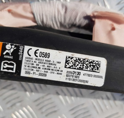 Подушка безопасности / Боковая шторка левая Cadillac SRX 2009-2016 22951239;  23303130; 20861354