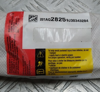 Подушка безопасности переднего левого водительского сиденья Cadillac SRX 2009-2016 22951240; 20862825; 15849988