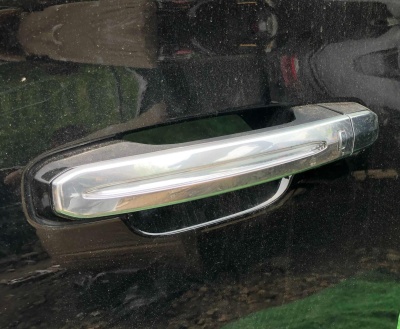 Ручка дверная наружняя задних боковых дверей Cadillac Escalade 2015-2020 13507165 ; 13589930 ; 13593741 ; 13534894