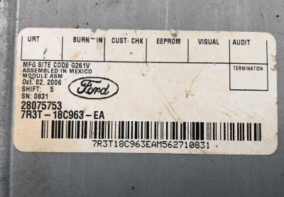 Блок управления радио Lincoln Navigator 2007-2008 7R3Z 18C963 EA ; 7R3T 18C963 EA